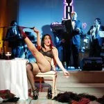 rosolino ristorante Claudia letizia performer attrice grande fratello gieffina burlesque lady letizia