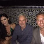 La top Model Regina Salpagarova, il regista Rolland Emmerich e Andrea Carollo.