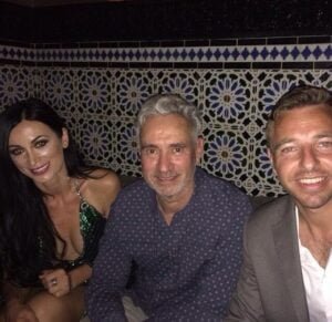 La top Model Regina Salpagarova, il regista Rolland Emmerich e Andrea Carollo.