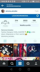 La linea di moda di Ramona Amodeo