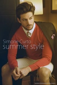 Copertina: il modello Simone Curto