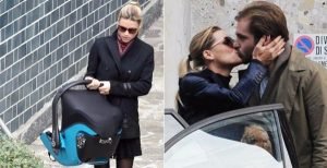 Michelle Hunziker sole trussardi show striscia la notizia