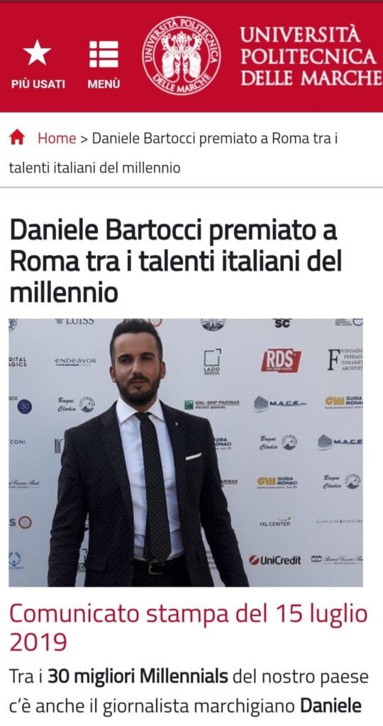 daniele bartocci giornalista